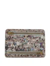 Bless Small Faces-print Clutch Bag In Multi