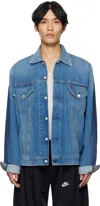 Bless Two-pack Blue Maryam Nassir Zadeh Edition N°80 Denim Jackets In Blue