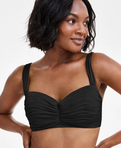 Bleu By Rod Beattie Bleu Rod Beattie Shirred Underwire D-cup Bikini Top