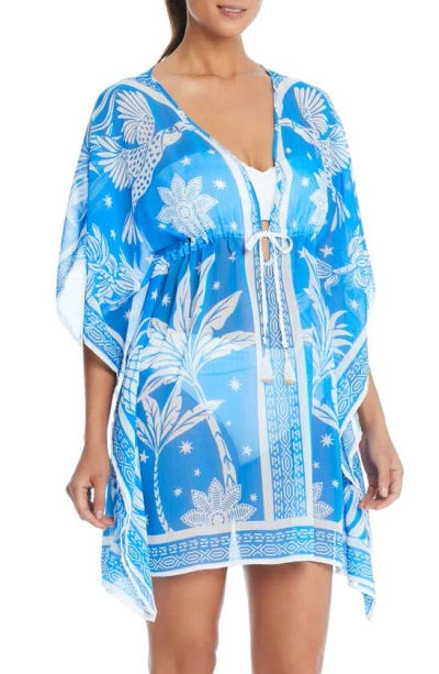 Bleu By Rod Beattie Cover-up Caftan In Big Sur Bleu