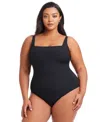 Bleu By Rod Beattie Plus Size Square-neck Swimsuit
