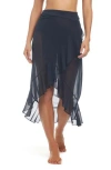 Bleu By Rod Beattie Ruffle Mesh Cover-up Pareo