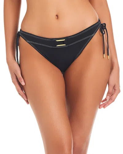 Bleu By Rod Beattie Side Tie Hipster Bikini Bottom In Black