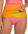 Bleu Rod Beattie Women's Beat The Heat Sarong Hipster Bikini Bottoms In Rosa