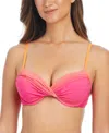 Bleu Rod Beattie Women's Beat The Heat Underwire Bikini Top In Rosa
