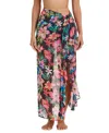 Bleu Rod Beattie Women's Chiffon Sarong Cover-up In Multi