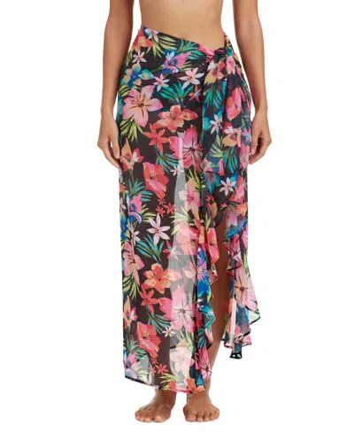 Bleu Rod Beattie Women's Chiffon Sarong Cover-up In Multi