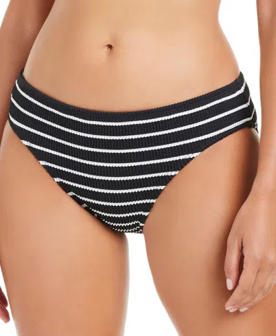 Bleu By Rod Beattie Women's Pucker Up Basic Hipster Bikini Bottoms In Black