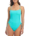 Bleu By Rod Beattie Women's Scoop-neck Float One-piece Swimsuit In Lagunita
