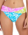 Bleu Rod Beattie Women's Sock It To Me Printed Sarong Hipster Bikini Bottoms