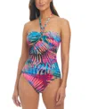 Bleu By Rod Beattie Women's Space-dyed One-piece Swimsuit In Multi