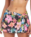 Bleu Rod Beattie Women's Sweet Escape Draped Swim Skirt In Multi