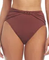 Bleu Rod Beattie Ring Master High Waisted Swim Bottom In Pink