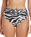 Bleu By Rod Beattie Women's V-wire Shirred Bikini Bottoms In Multi