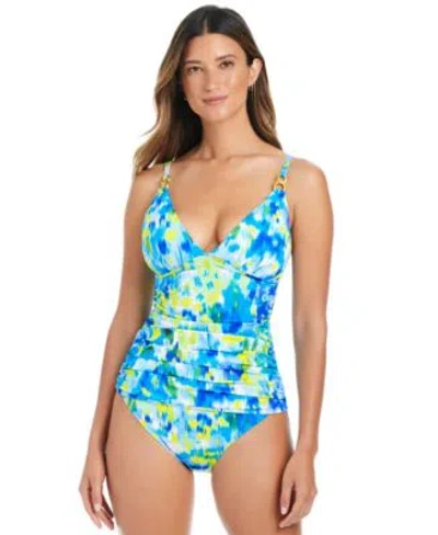 Bleu By Rod Beattie Womens Lifes A Beach Tankini Top Sarong Hipster Bikini Bottoms In Cool