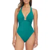 Bleu Rod Beattie Rod Beattie Ring Me Up Halter One-piece Swimsuit