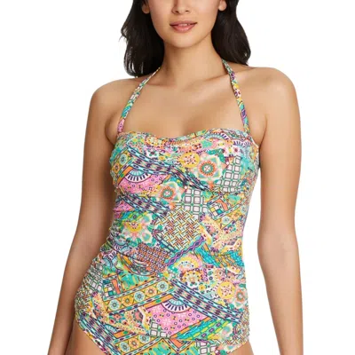 Bleu Rod Beattie Bleu By Rod Beattie Seriously Sunny Tankini Top Women's Multi Printed Ddr2449