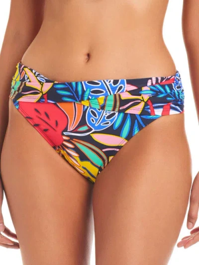 Bleu Rod Beattie Color Field Sarong Hipster Bikini Bottom In Multi