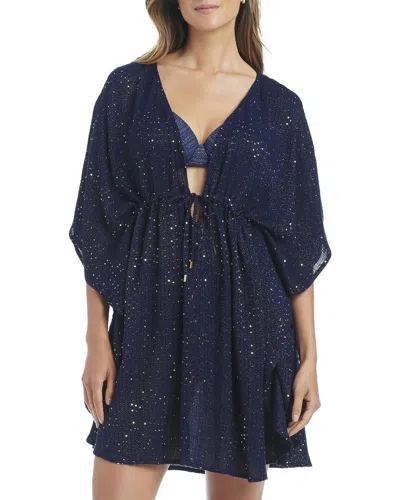 Bleu Rod Beattie Golden Hour Sequin Caftan Coverup In Blue