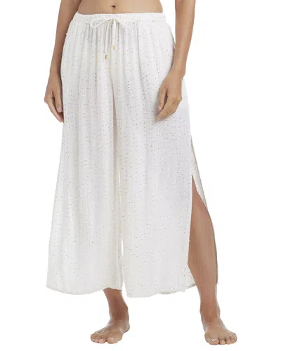 Bleu Rod Beattie Golden Hour Sequin Coverup Pant In White