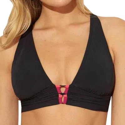 Bleu Rod Beattie James Bonded Halter Brallete In Black