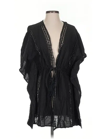 Pre-owned Bleu Rod Beattie Kimono In Black