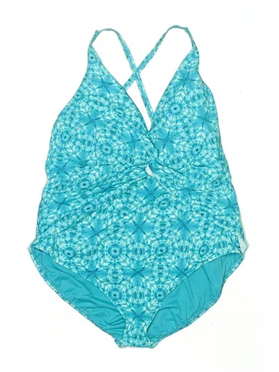 Pre-owned Bleu Rod Beattie One Piece Swimsuit In Blue
