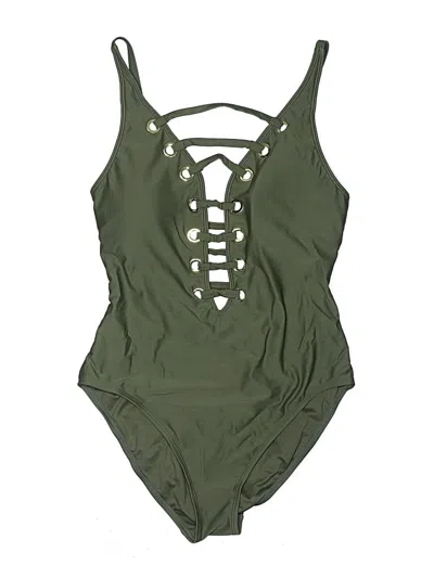 Pre-owned Bleu Rod Beattie One Piece Swimsuit In Green