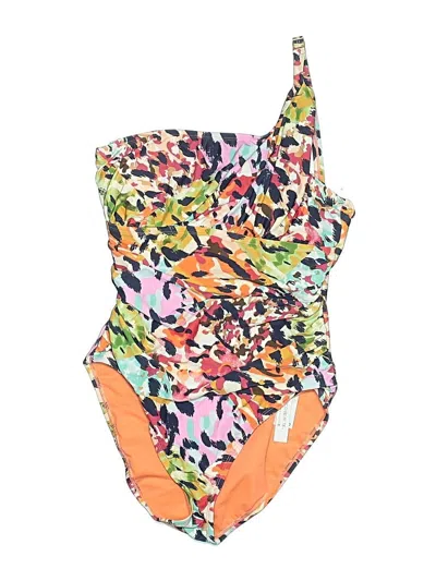 Pre-owned Bleu Rod Beattie One Piece Swimsuit In Orange
