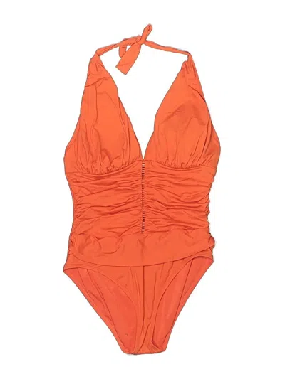 Pre-owned Bleu Rod Beattie One Piece Swimsuit In Orange