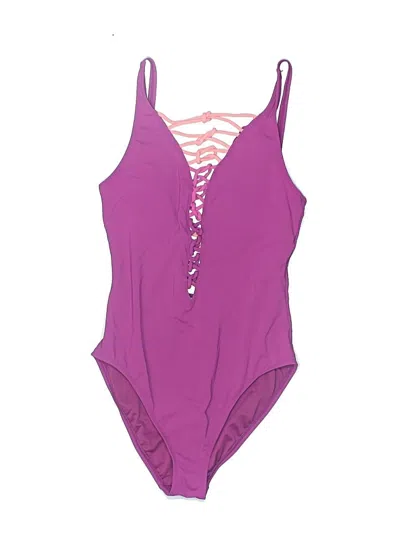 Pre-owned Bleu Rod Beattie One Piece Swimsuit In Purple