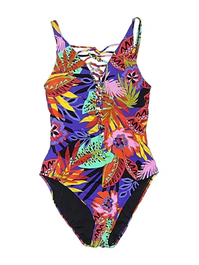 Pre-owned Bleu Rod Beattie One Piece Swimsuit In Purple