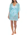 Bleu Rod Beattie Packing A Punch Caftan Cover-up In Multi