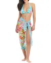 Bleu Rod Beattie Packing A Punch Pareo Cover-up In Multi