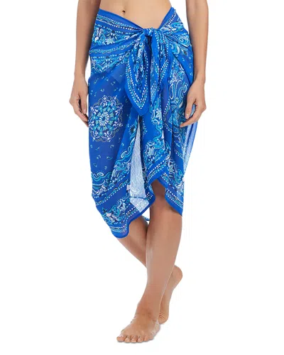 Bleu Rod Beattie Pareo Cover Up Skirt In Blue