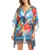 Bleu Rod Beattie Rod Beattie Floral Cover-up Caftan In Multi