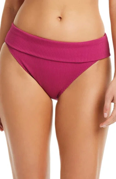 Bleu Rod Beattie Rod Beattie Foldover Hipster Bikini Bottoms In Burgundy