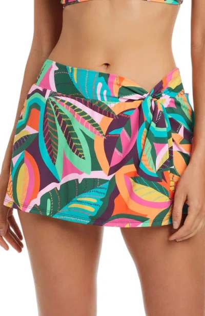 Bleu Rod Beattie Rod Beattie Hipster Swim Skirt In Multi