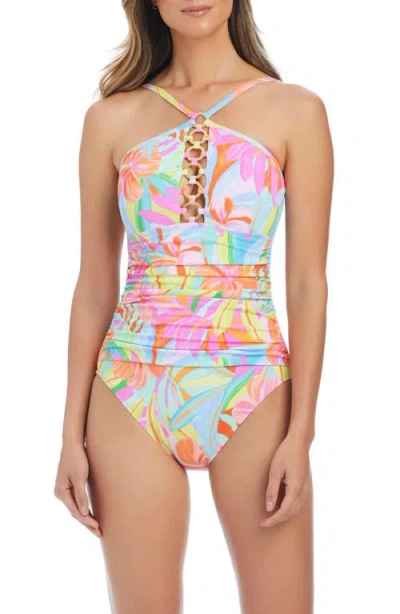 Bleu Rod Beattie Rod Beattie O-ring One-piece Swimsuit In Multi