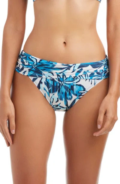 Bleu Rod Beattie Rod Beattie Sarong Hipster Bikini Bottoms In Blue
