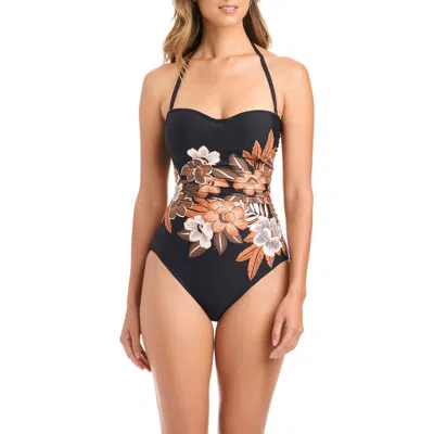Bleu Rod Beattie Rod Beattie Shirred One-piece Swimsuit In Multi