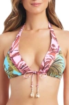 Bleu Rod Beattie Rod Beattie Triangle Bikini Top In Multi