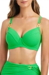 Bleu Rod Beattie Rod Beattie Underwire Bikini Top In Green