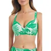Bleu Rod Beattie Rod Beattie Underwire Bikini Top In Green