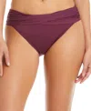 Bleu Rod Beattie Sarong Hipster Bikini Bottoms In Purple