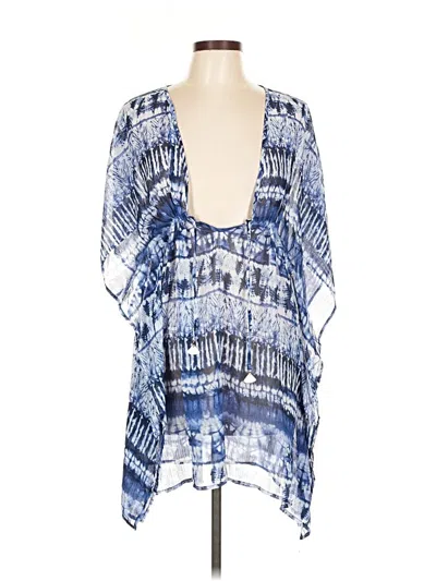 Pre-owned Bleu Rod Beattie Sleeveless Blouse In Blue