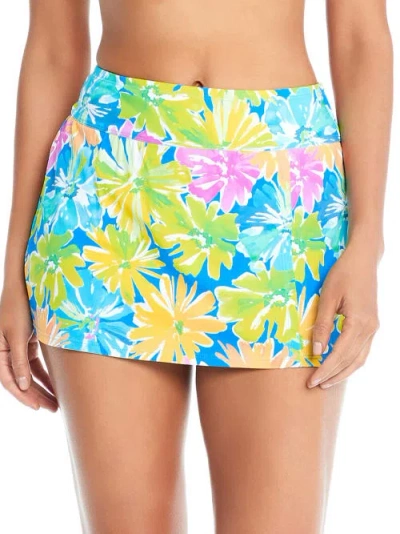 Bleu Rod Beattie Spring It On Skirted Bikini Bottom In Multi