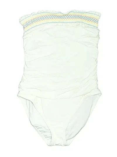 Pre-owned Bleu Rod Beattie Swimsuit Bottoms In Ivory