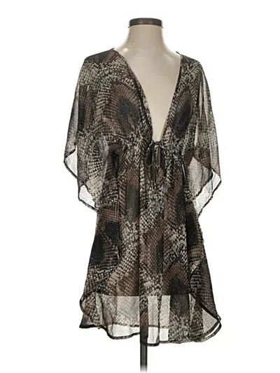 Pre-owned Bleu Rod Beattie Swimsuit Cover Up In Black