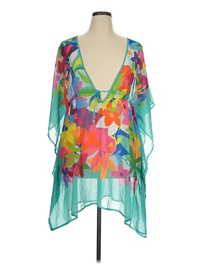 Pre-owned Bleu Rod Beattie Swimsuit Cover Up In Teal